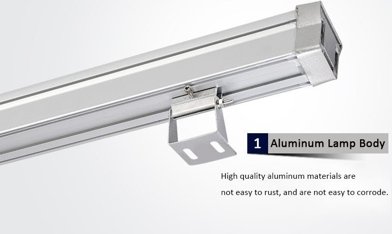 DC 24V LED Wall Washer Light 18w 24w For Facade Wall Lighting Cast Aluminum Housing