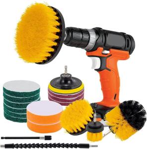 Wholesale 18Pcs Electric Drill Brush Set Kits 302g For Cleaning Tile from china suppliers