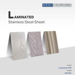 Wholesale Customized Lamination Stainless Steel Plate 304 Decorative Stainless Steel Sheet from china suppliers