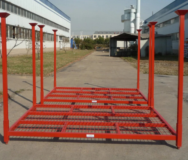 Customized Manufacture Portable Nestainer Rack Storage Stacking Pallet Frames Rack Factory Sell Cargo Storage Nestainer