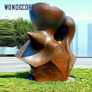 Wholesale Large Outdoor Art Sculptures Raise Funds For Geometric Copper Sculptures from china suppliers