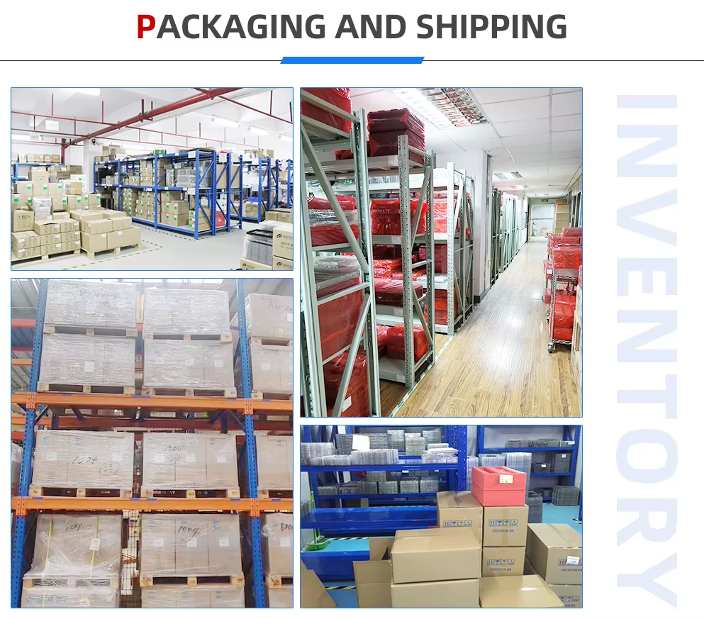 Company facilities showing electronic component testing and storage systems with professional equipment and organized workspace