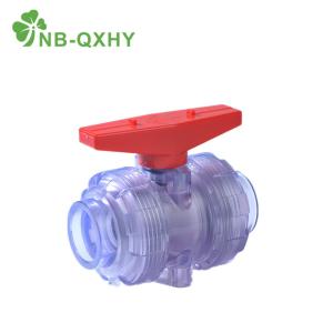 Wholesale UV Protection Industrial Plastic/UPVC Transparent Clear Union Ball Valve for Water Supply from china suppliers