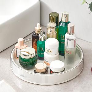 Wholesale Rotating Makeup Organizer Tray Large Capacity Perfume Organizer 360° Spinning from china suppliers