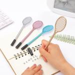 Badminton Racket Shape Gel Pen 0.5mm Plastic Creative Neutral Pen