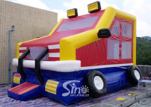 Wholesale Custom made outdoor kids truck inflatable bounce house made of lead free pvc tarpaulin from China inflatable factory from china suppliers