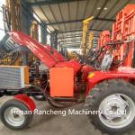 DTH Hydraulic Water Well Drilling Rig Machine 200m Portable Pneumatic Tractor