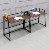 Buy cheap ODM SGS Foldable Computer Wood And Metal Desk Furniture Small Apartment Office from wholesalers