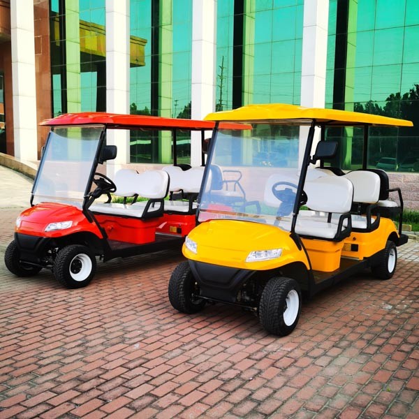 6 Seater Golf Cart Low Speed Vehicle 4 Wheel Drive Push Electric Street Legal