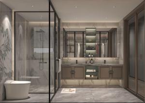 Wholesale Stainless Steel Chinese Style Bathroom Vanity Cabinet With Exquisite Floral Handles from china suppliers