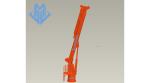 0.85t31m Electric Hydraulic Telescopic Boom Marine Crane For Offshore Service