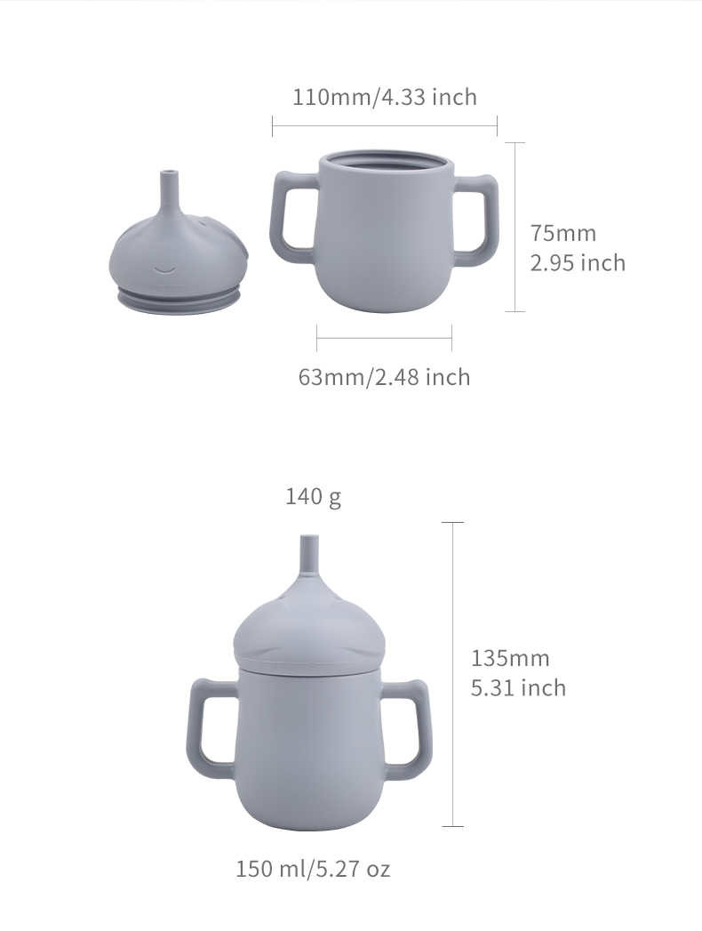 Newborn Elephant Sippy Cup Personalized Sippy Cups With Handles