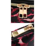3pcs Pink Leopard Cosmetic Pouch Bag For Travel