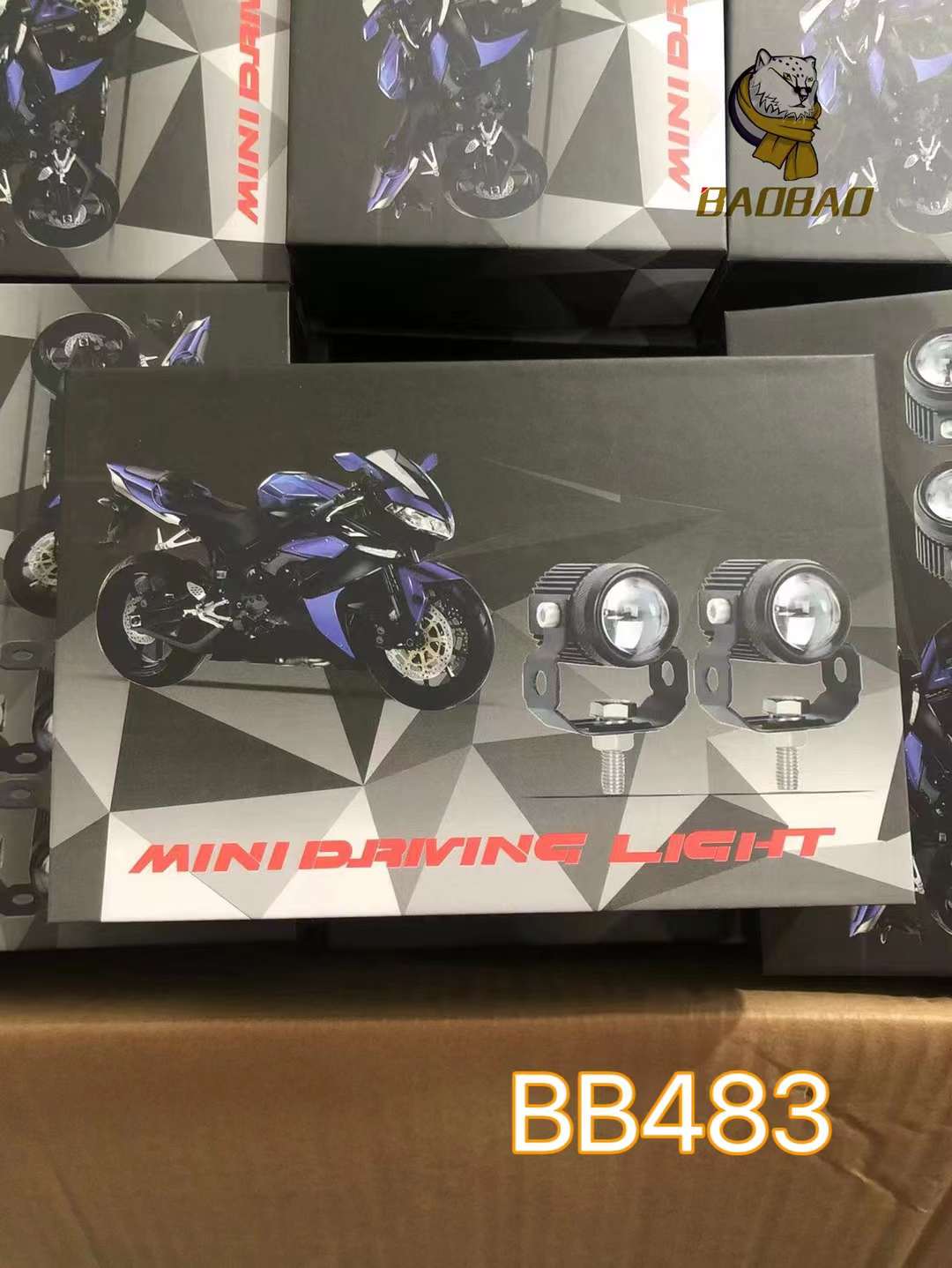 High Brightness Blakc casing Single Lens Motorcycle Projector LED Light