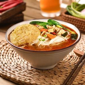 Wholesale 166g*12 Vegetarian Instant Noodles Hot Level Middle Spicy With Vinegar Ingredient from china suppliers