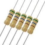 1 / 2W 120 Ohm Carbon Film Resistor , 0.5Watt Wirewound Resistor