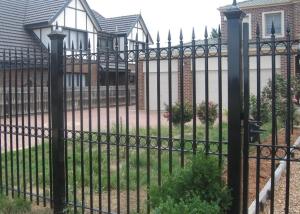 Wholesale Beautifully 5′ X 8′ Ornamental Wrought Iron Fencing Q235 Low Carbon Steel from china suppliers