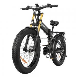 Wholesale Trendy Fat Tire Beach Cruiser Electric Bike Folding Fat Tyre Ebike 70-80Nm Torque from china suppliers