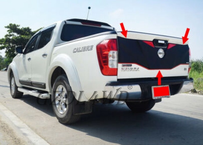 Nissan Navara NP300 15-17 Frontier Navara D23 Car Rear Tailgate Outer Rapter Tail Gate Nudge Cover