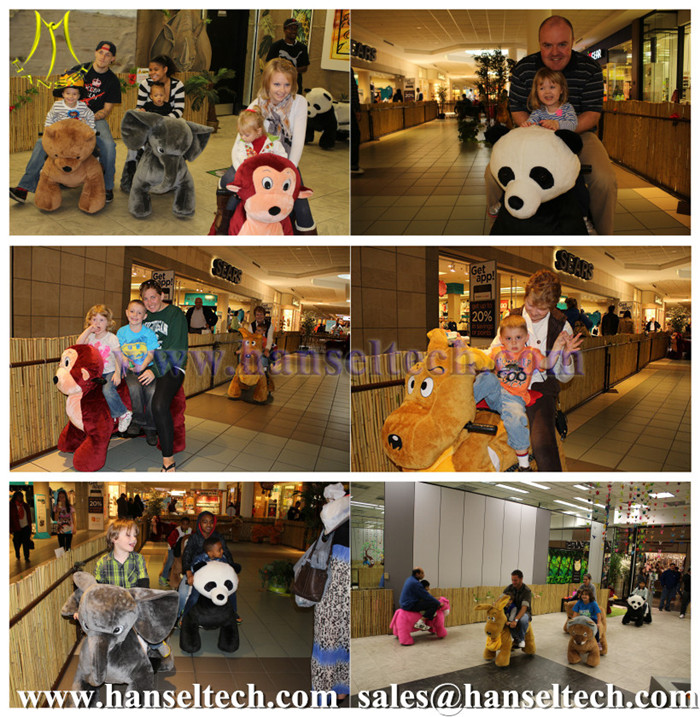 Hansel Wholesale Hot Sale animal rider walking stuffed animals animal scooters in mall