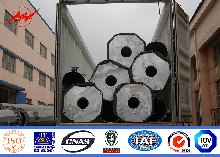 20m Port Professional High Mast Light Pole Hot Dip Galvanization OEM Customized
