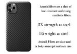 0.65mm Thick Lightness Aramid Fiber Phone Case For iPhone 11 Pro Max