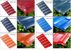 Wholesale Color Coated Corrugated Pvc Synthetic Resin Roof Tile Spanish Style 1050mm Width from china suppliers