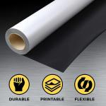 Black 10x24" Magnetic Car Door Signs Flexible Magnetic Material