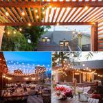 G40 25ft 25 LED Bulbs Solar Outdoor Patio String Lights