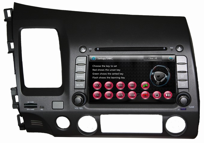 Ouchuangbo Car Stereo Radio GPS Navigation for Honda Civic (left) 2006-2011 DVD Player USB iPod UI interface OCB-7035A