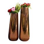 Custom gold metal wedding flower stand pot wedding decoration