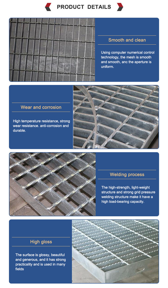 Stainless Steel Ss304 Grade Plain Bar Grating Expanded Floor Waste
