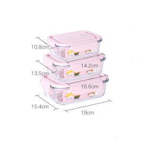 Wholesale 680ml Snap Locking Airtight Glass Meal Prep Container from china suppliers