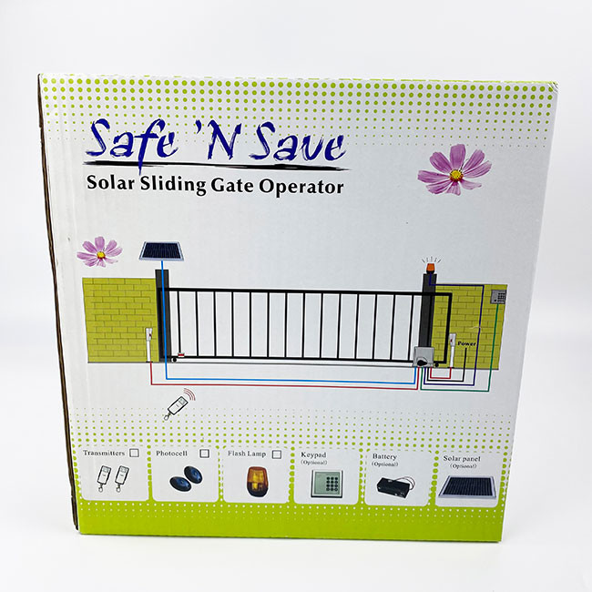 Fence 500kg Electric Sliding Gate Opener DC 24V Powder Coated