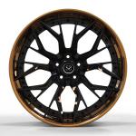 Polished Bronze 20x11 Rims For M6 2-Piece Forged Aluminum Wheel Blanks