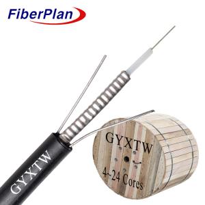 Wholesale 2 To 24 Cores Single Sheath PE Duct Fiber Optic Cable GYXTW from china suppliers