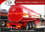 3 Axles Diesel / Petrol Tanker Trailers , 45000 L Carbon Steel Semi Tanker
