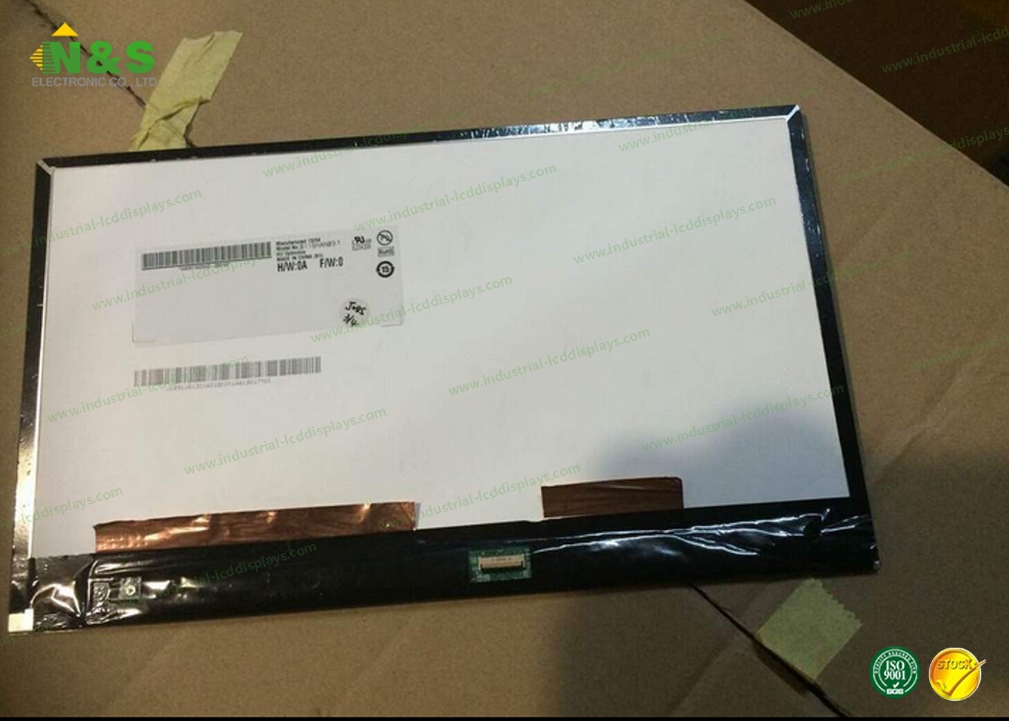 11.6 inch B116HAN03.1 AUO LCD Panel , TFT LCD Display 3.3V Input Voltage