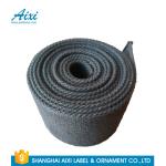 Black Fabric Casual Belt 100% Woven Printing Cotton Webbing Straps