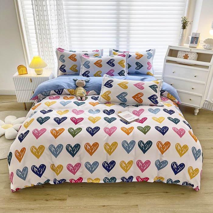 40S Fabric Count 200TC Thread Count Super King Printed Bedding Set Luxury Cover Designs