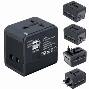 Wholesale 5V 1A / 5V 2.1A Portable Universal Travel Adapter Black AC Wall Mount from china suppliers