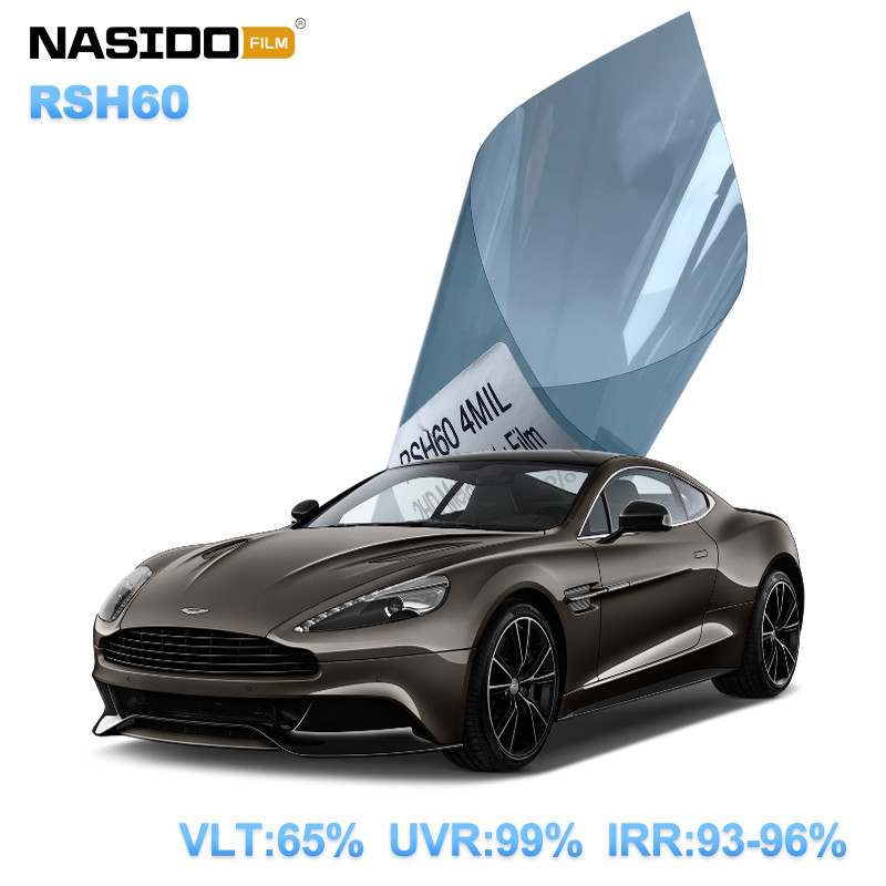 NASIDO RSH60 2HD Metal Ceramics Safety Film 4 mil VLT60% Windshield Film