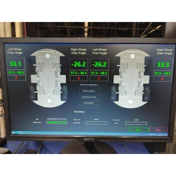 CTZJ-15 Trucks Vehicle Steering Angle Tester load 15T with LCD control instrument with touch screen