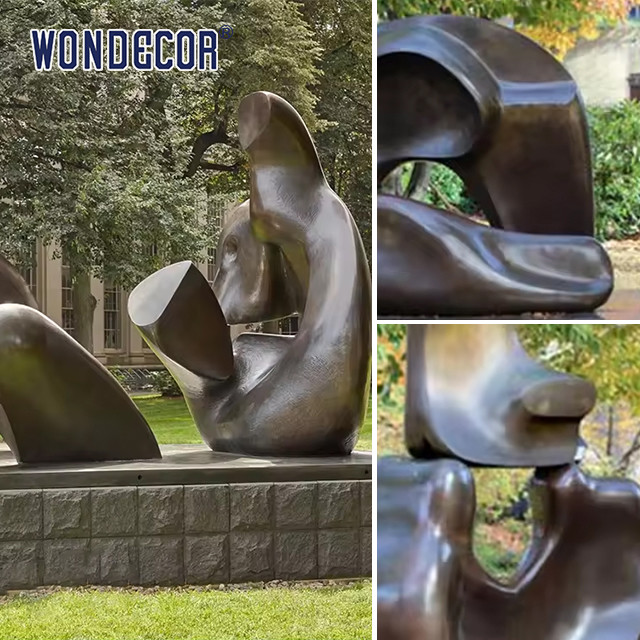 Large Outdoor Abstract Art Geometric Copper Sculpture