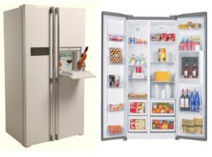 Wholesale BCD-580WT 580L side by side fridge with water dispenser mini bar from china suppliers