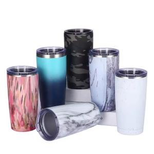Wholesale Exquisite Design Stainless Steel 20 Oz Tumbler Bulk With Lid And Straw Colored Powder Coated Wine Tumbler Double Wall Vacuum Insulated Easy To Clean from china suppliers