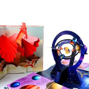 Wholesale Custom Hardcover Cartoon Pop Up 3D Children Book Printing Service from china suppliers