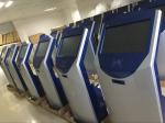 Bank/Hospital Queuing System 17 inch Touch Screen Ticket Number Dispenser Kiosk