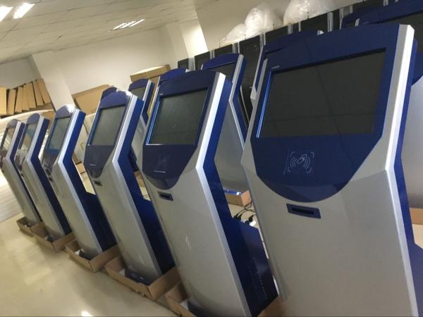 Bank/Hospital Queuing System 17 inch Touch Screen Ticket Number Dispenser Kiosk