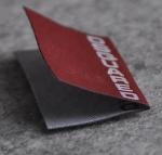 Custom Logo Personalized Apparel Labels Glue Adhesive Sticker Iron On Woven